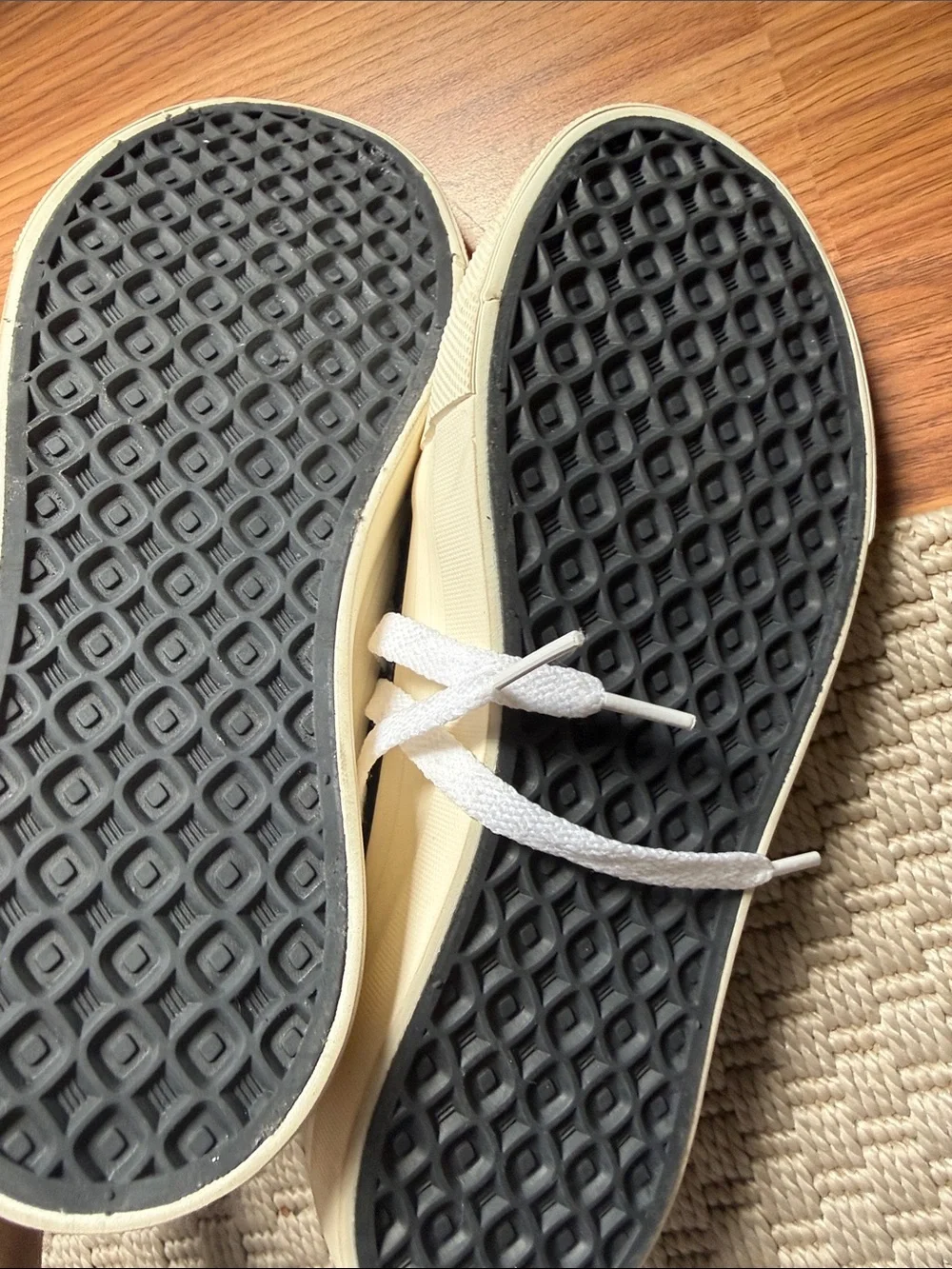 Kids Black Canvas Star Sneakers with White Laces